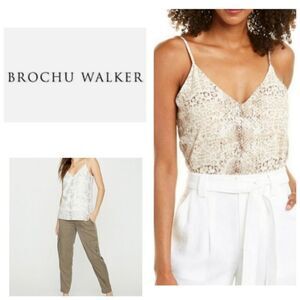 Brochu Walker Neutral Animal Print Camisole